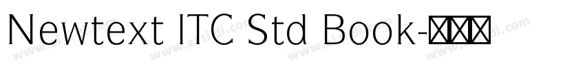 Newtext ITC Std Book字体转换